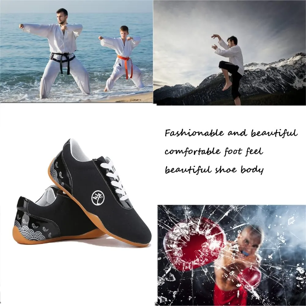 Unisex Martial Arts Taichi Shoes,Cushioning Running Shoes, Sneakers for Running, Walking, Fitness, Gym,,