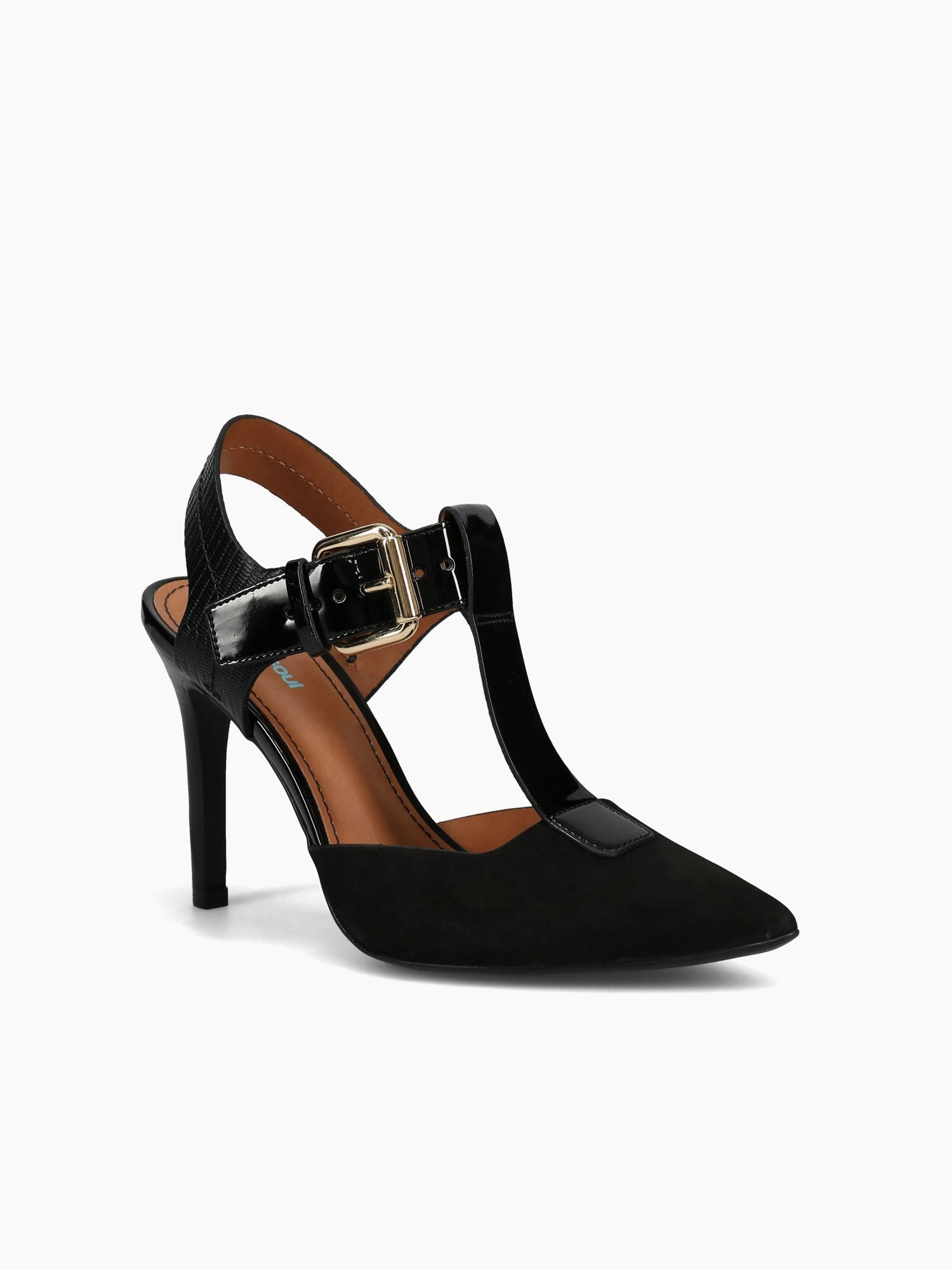 Unisex Shock Absorbing Heel Ginger Preto Nbk Verniz