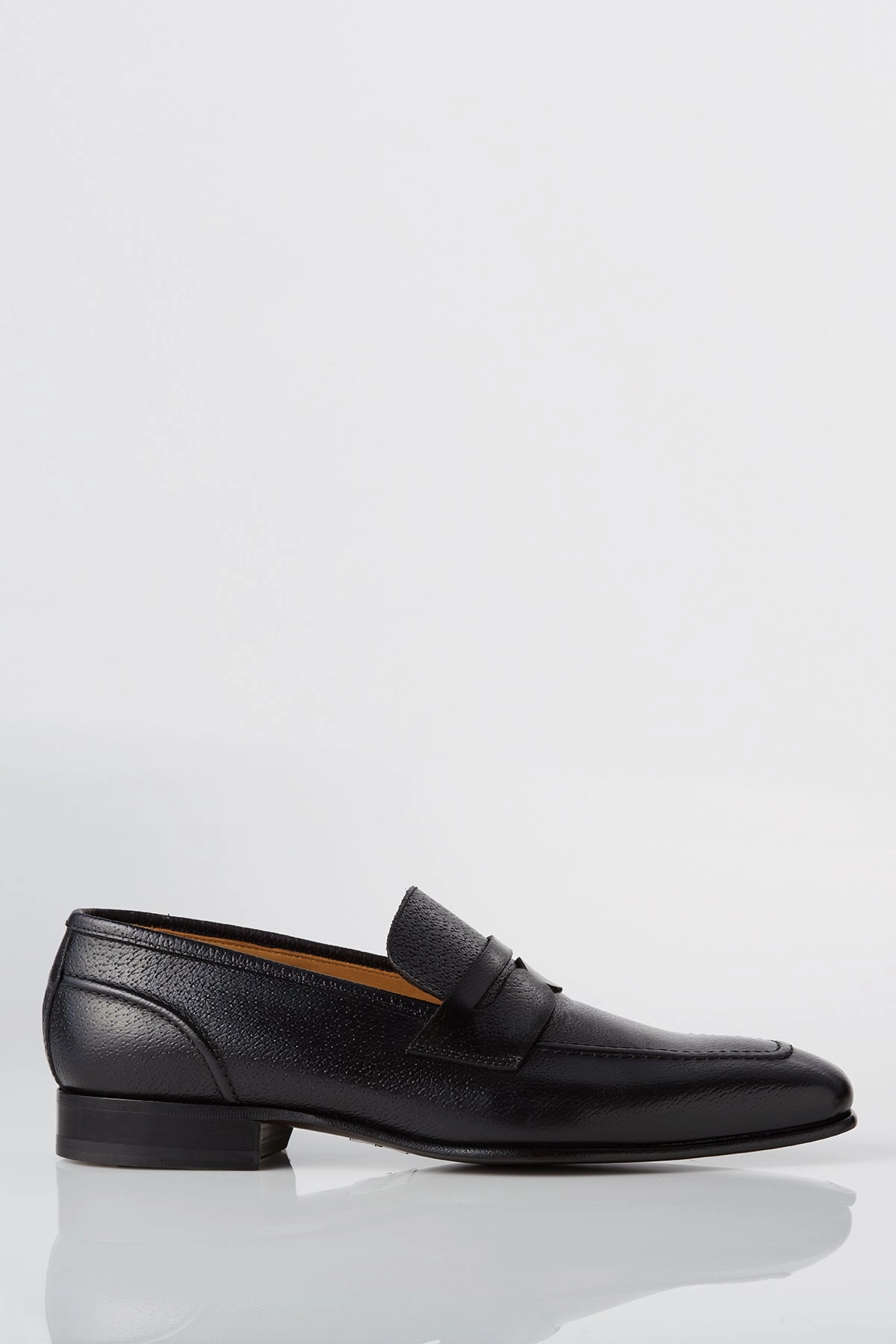 David August Leather Penny Loafer in Black Fresh Vibes