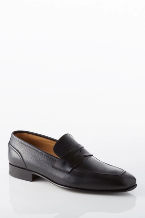 Urban Glide Step David August Leather Penny Loafer in Black David August Leather Penny Loafer in Black Heavy Pace Low Maintenance