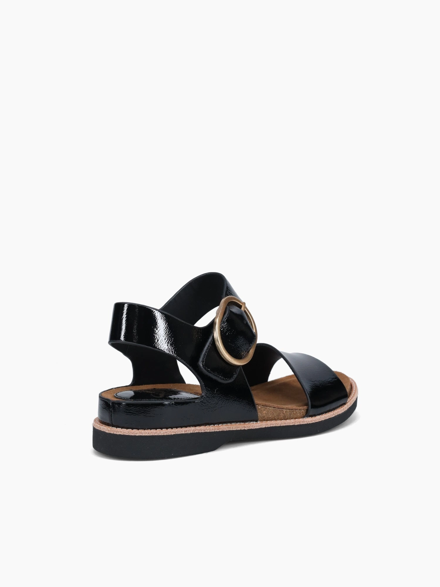 Comfort Enhancement Relax Wear Bali Black Crinckle Patent