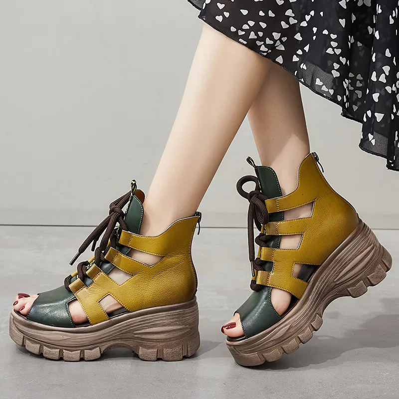USS Shoes Margi Women's Open Toe Platform Sandals
