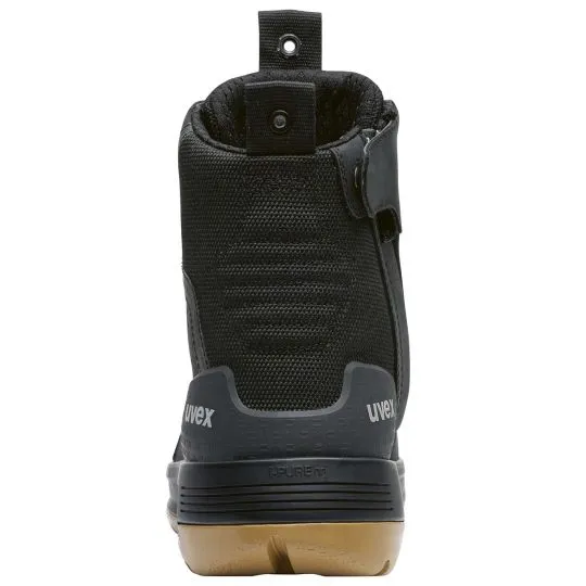 UVEX 3 X-Flow Side-Zip Work Boot Black/Tan