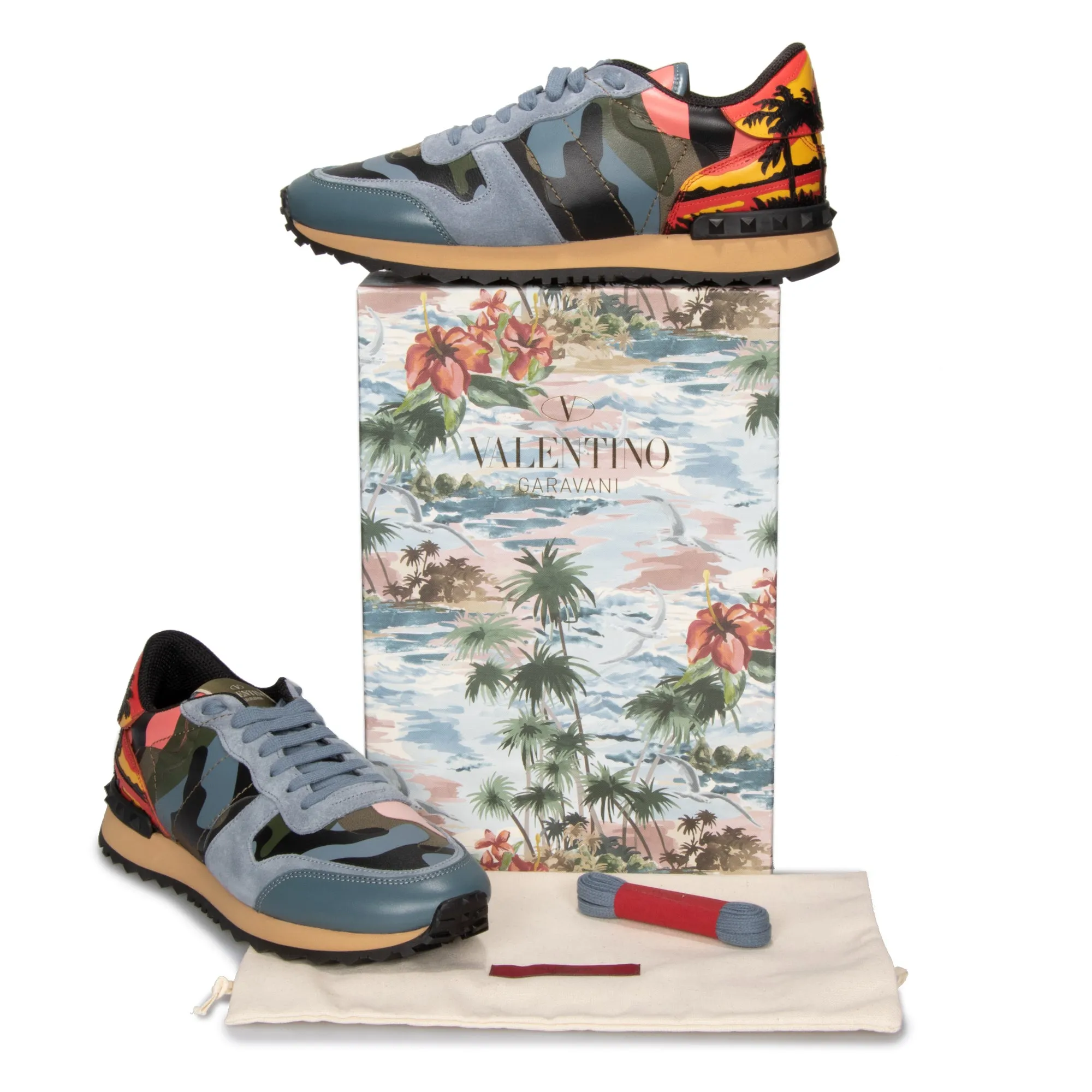 Valentino Hawaiian Couture Sneaker Multicolored