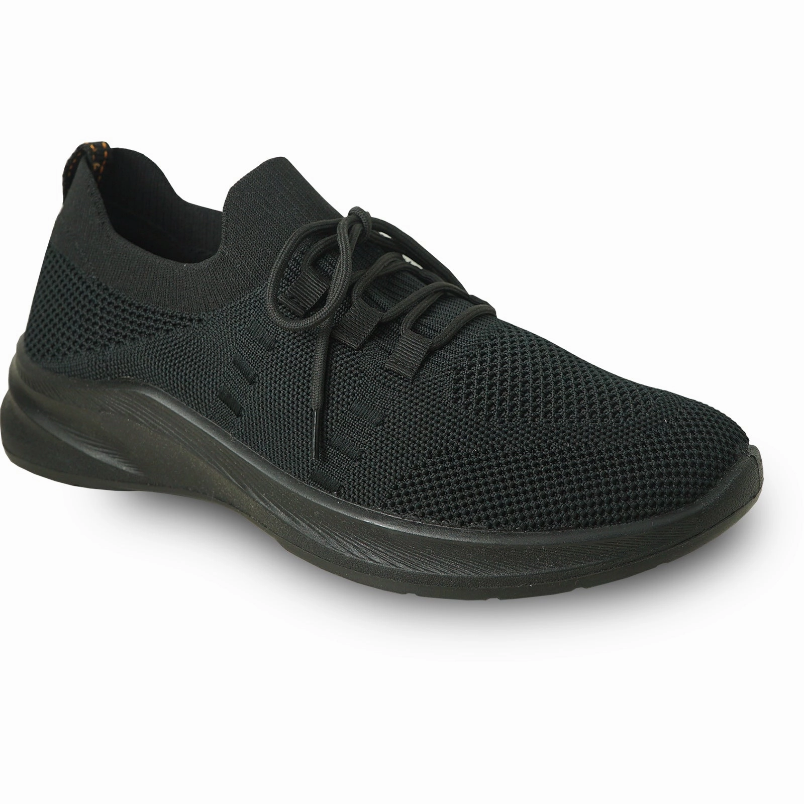 VANGELO Men Slip Resistant Shoe JIMMY-1 Black  - Wide Width Available daily commute and efficiency yellow option