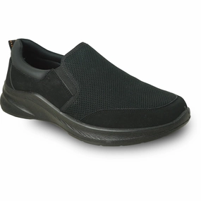 VANGELO Men Slip Resistant Shoe JIMMY-2 Black  - Wide Width Available Quick Slip waterproof VANGELO Men Slip Resistant Shoe JIMMY-2 Black  - Wide Width Available