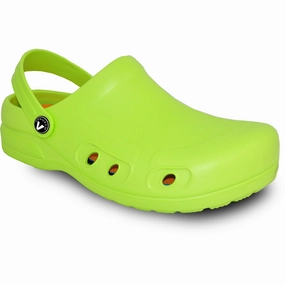 VANGELO Women Slip Resistant Clog RITZ Lime Green Prevent Slips VANGELO Women Slip Resistant Clog RITZ Lime Green slip - free shoes for buses