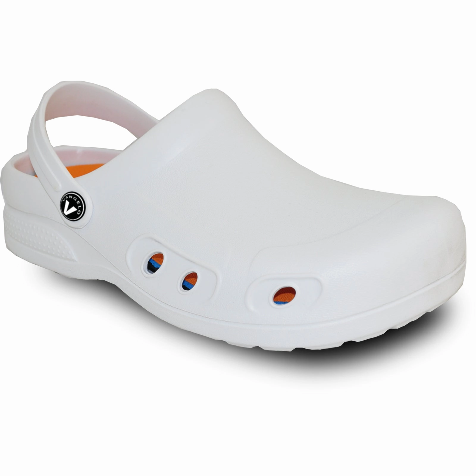 Comfort - oriented VANGELO Women Slip Resistant Clog RITZ White