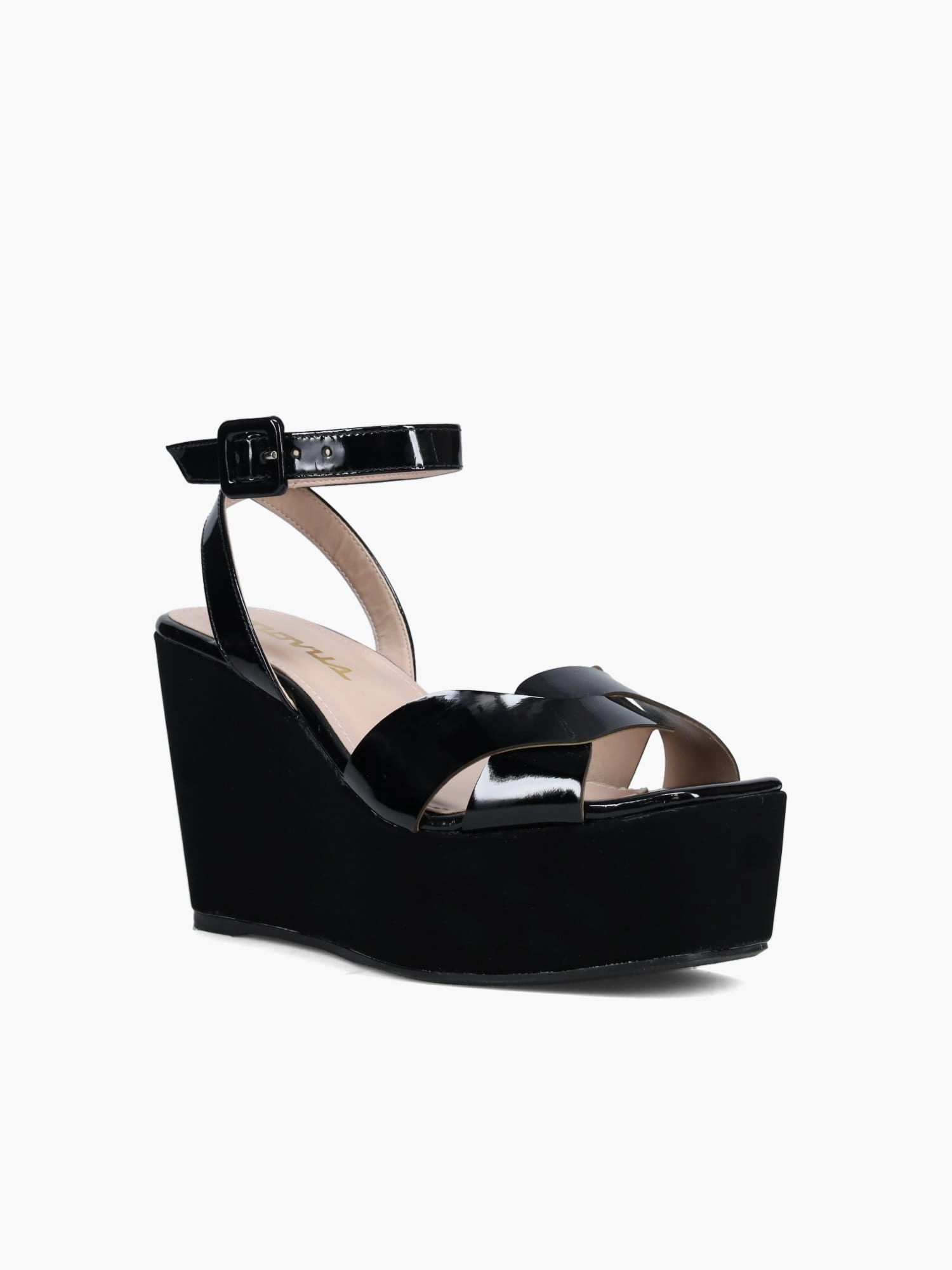 Nora Black Patent Nbk Comfortable Beach Footwear