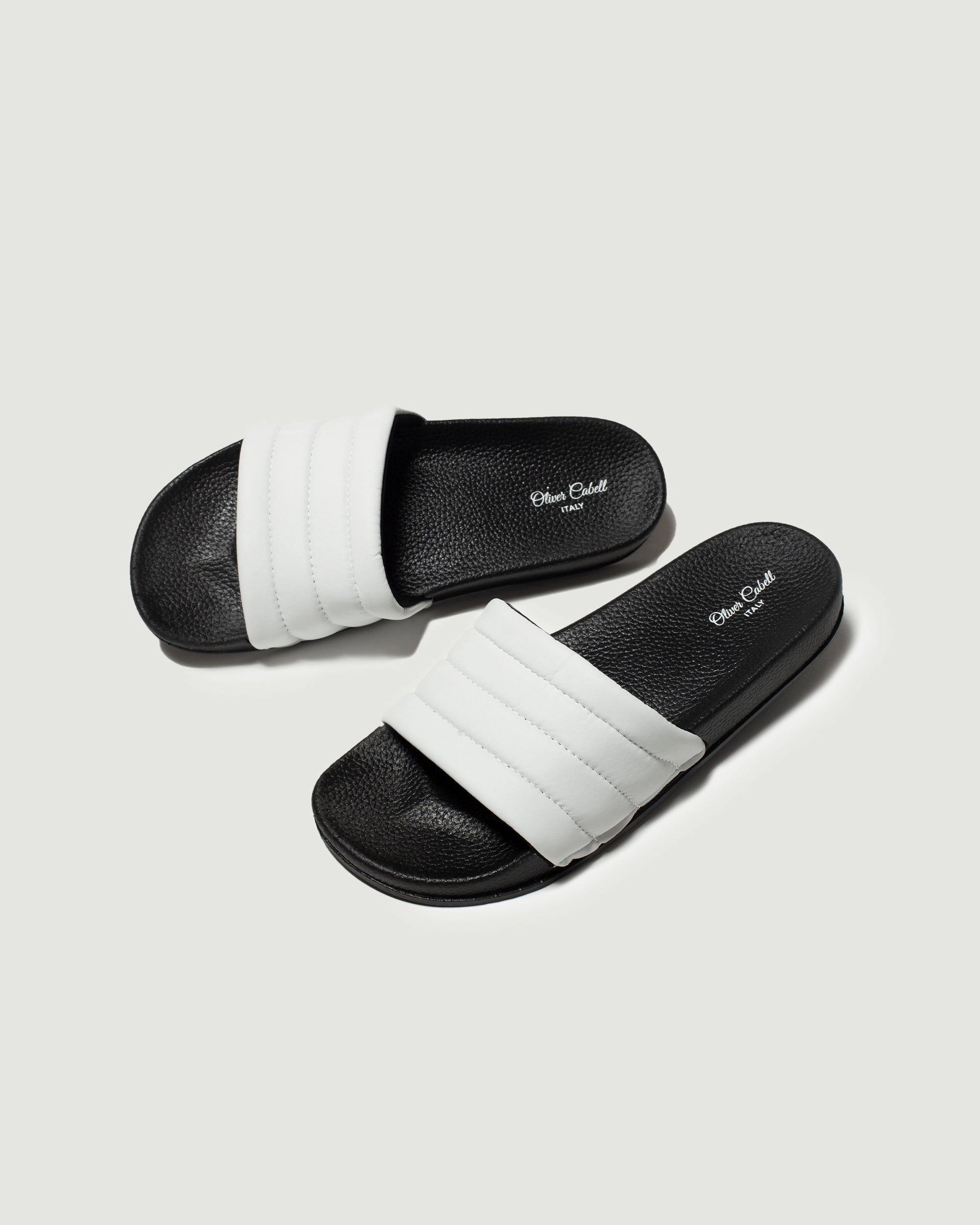 Vegan Slides | White Cushioned Feel All-day Performance
