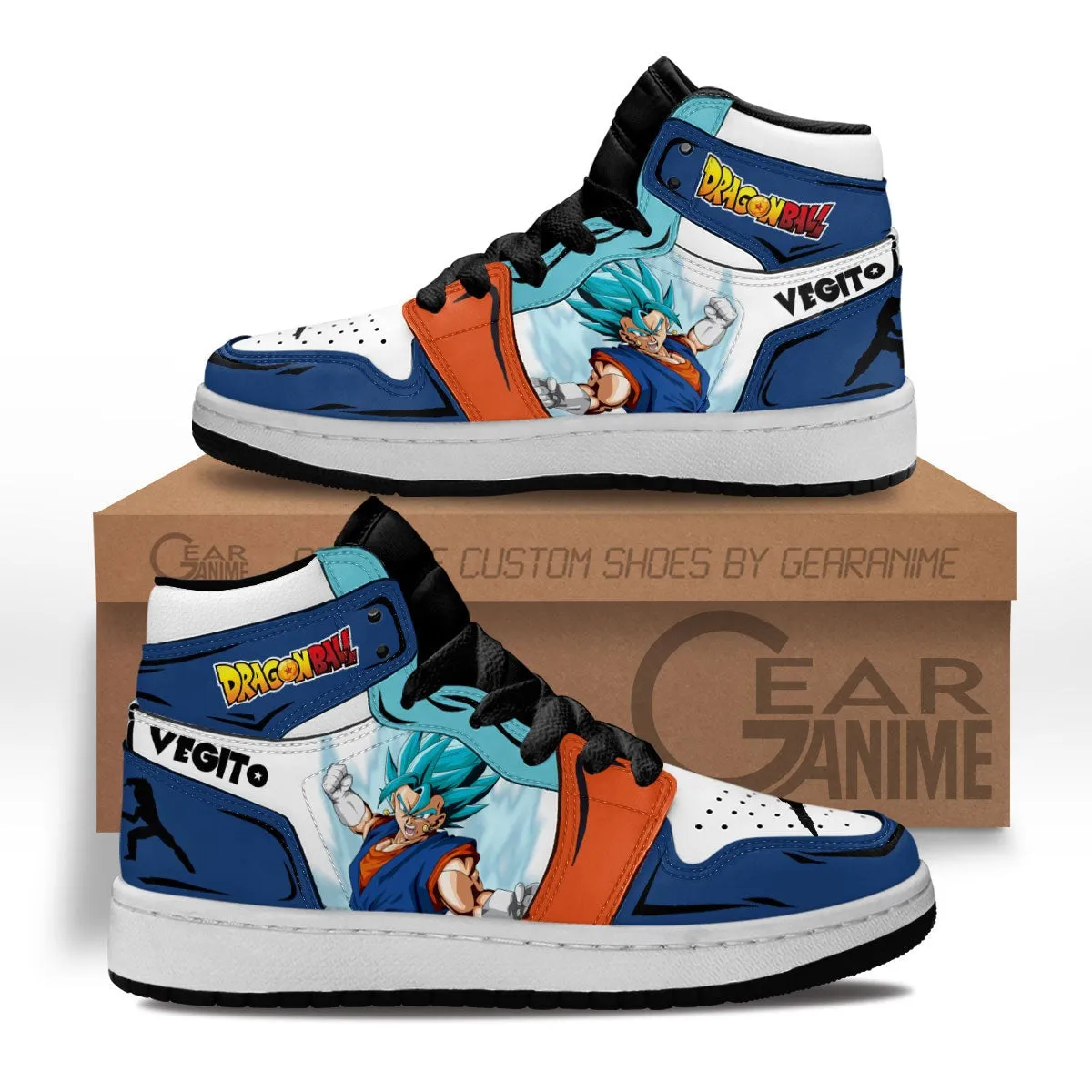 Vegito Kids Sneakers Custom Anime Dragon Ball Shoes For Kids