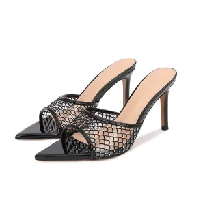 Veltique Croctex Buckle Heels