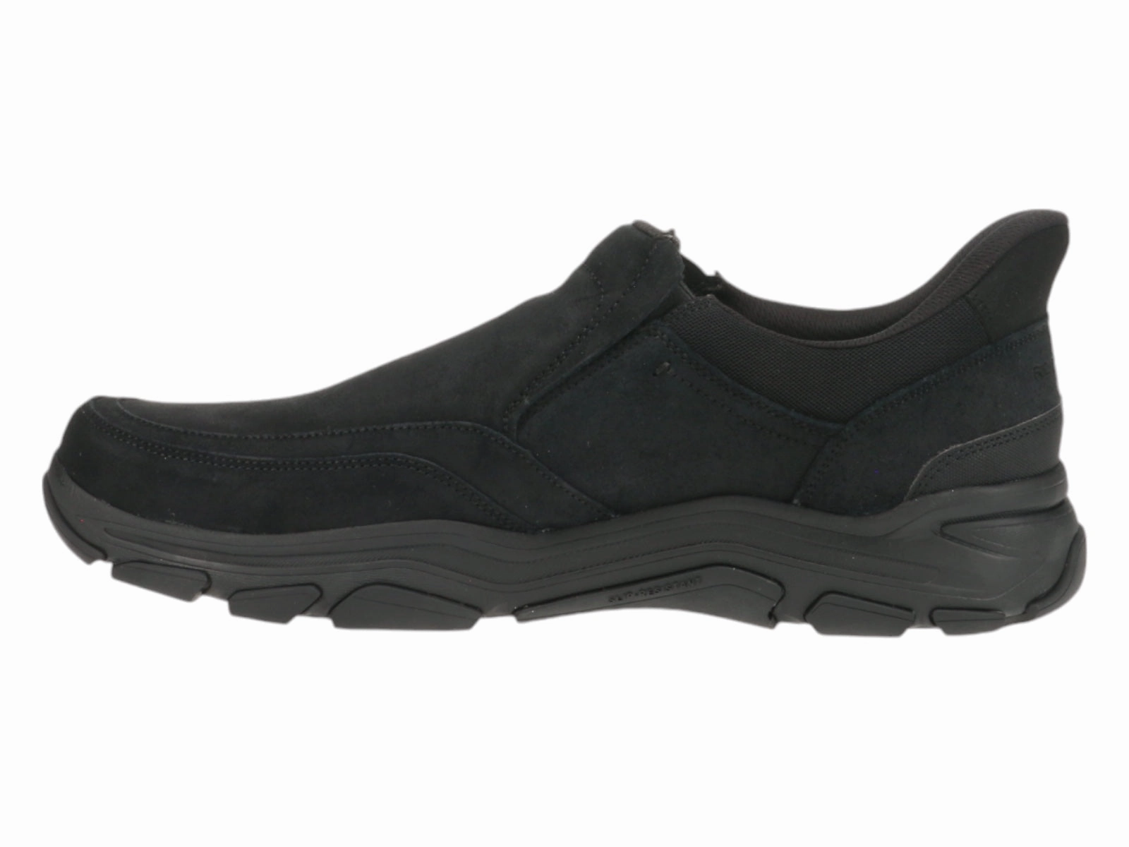 Rockport Reece Step Activated Slip On Shoes Black Retro Tone Dad Style