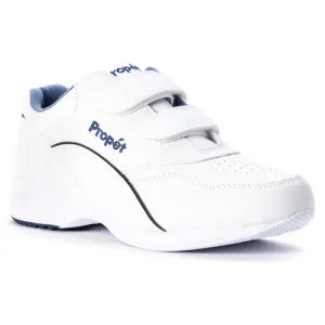 Vibrant Design Tour Walker Strap-White/Blue | Propet Designer Style least durable Tour Walker Strap-White/Blue | Propet