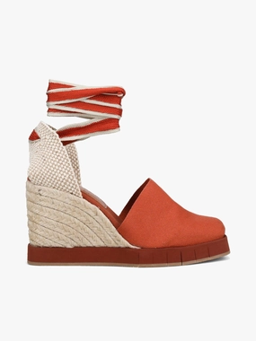 Vibrant Sandals Sura Terracota Canvas Leg Ease Sura Terracota Canvas