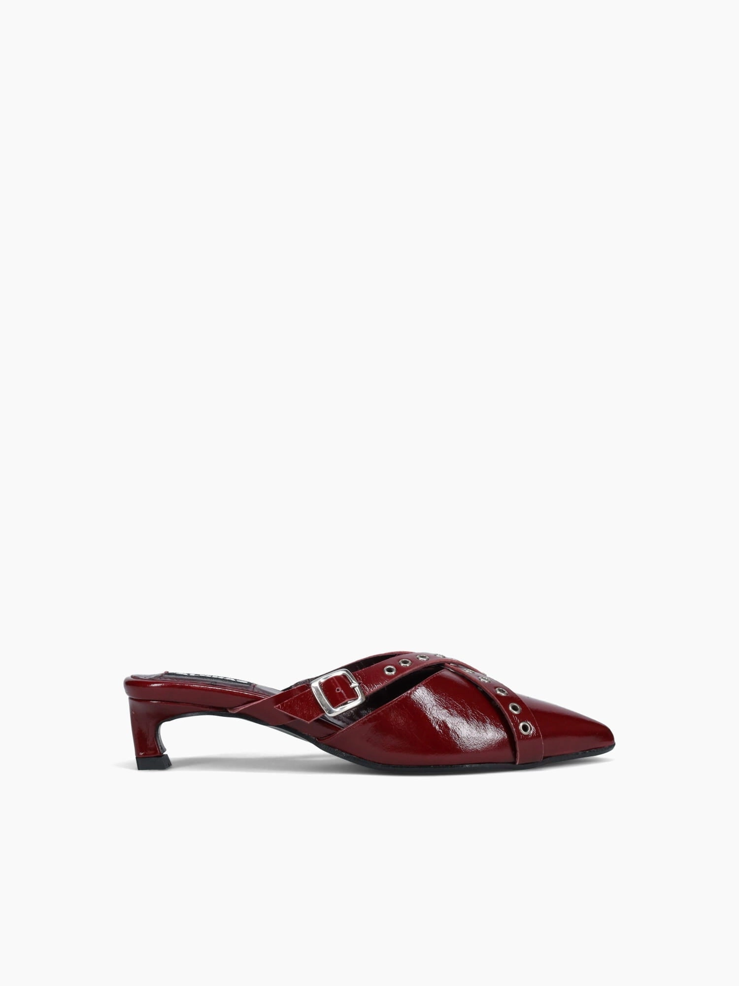 Zyra Burgundy Leather Easy To Wear Shoes Lightweight Comfort