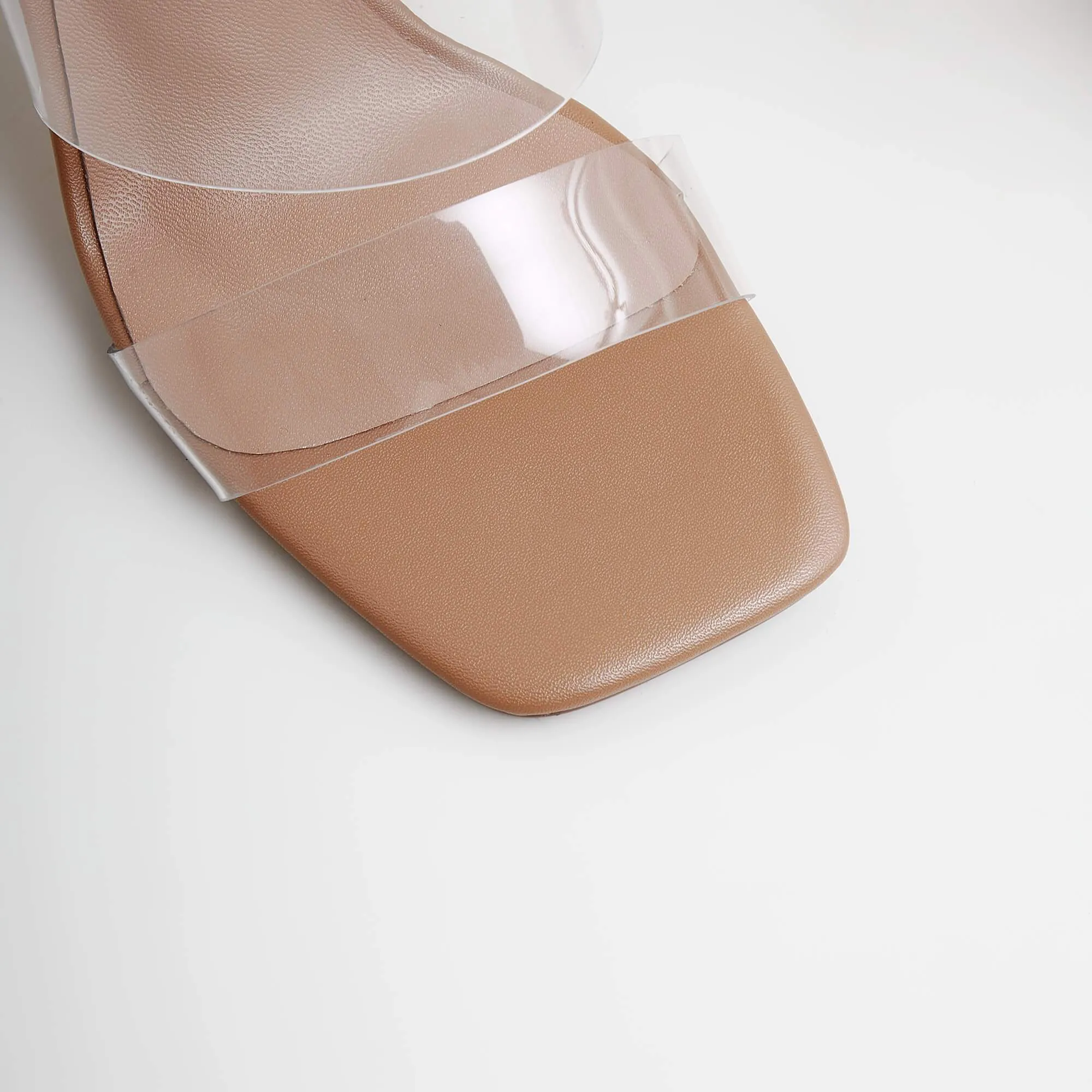 Vina - Clear Block Heels