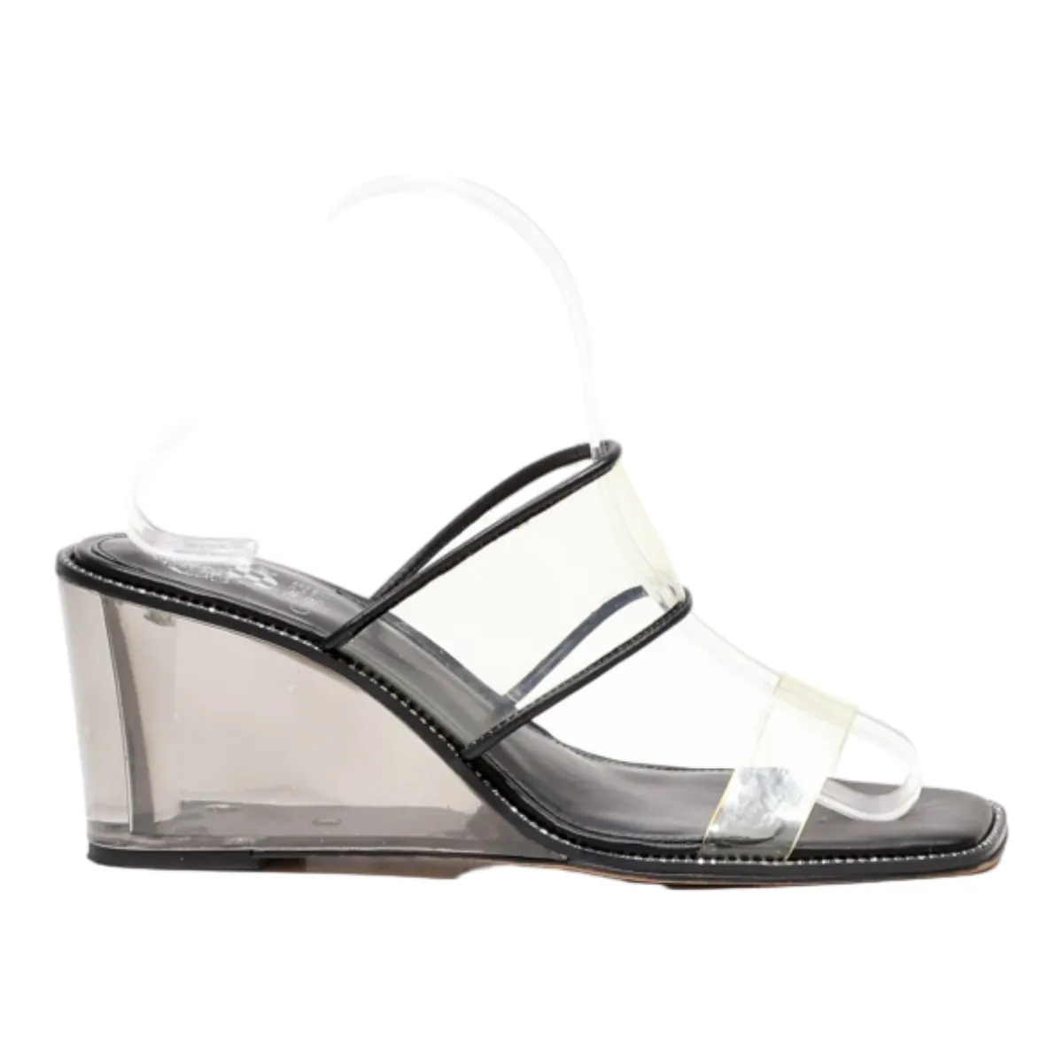 VINCE CAMUTO Wedge Heels Black Synthetic Womens UK 8