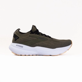 Walk Naturally Brooks Glycerin StealthFit 21 (Men's) - Green/Black/White Shock Absorbing Technology Grass Hike Brooks Glycerin StealthFit 21 (Men's) - Green/Black/White