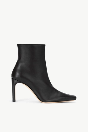 WALLY ANKLE HIGH HEEL BOOT | BLACK Thermoplastic Upper Quick Drying Work Commute WALLY ANKLE HIGH HEEL BOOT | BLACK