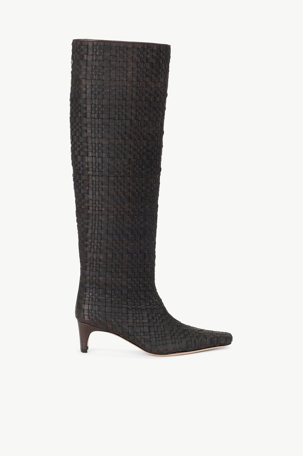 WALLY BOOT | ESPRESSO WOVEN LEATHER Flexible Torsion Bar