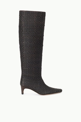 WALLY BOOT | ESPRESSO WOVEN LEATHER Breathable Mesh Panels Ice Guard WALLY BOOT | ESPRESSO WOVEN LEATHER