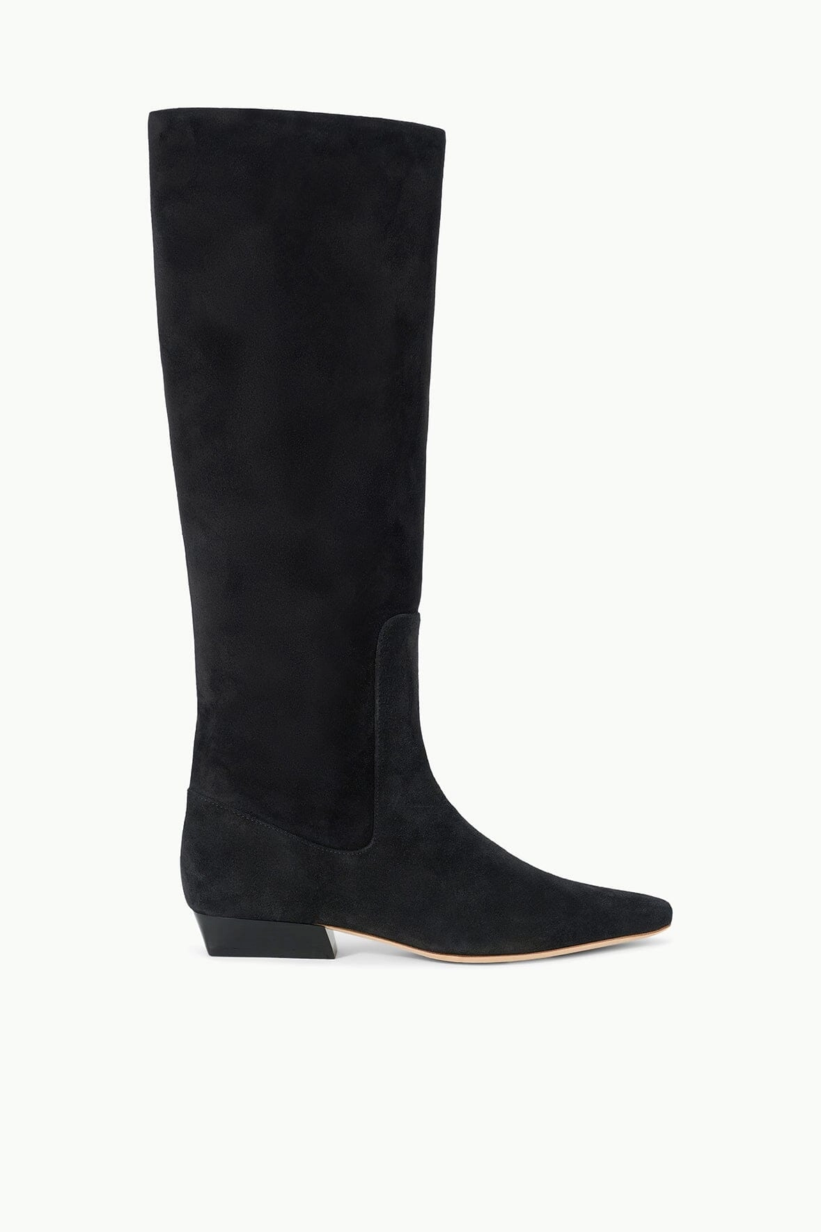 WALLY FLAT BOOT | BLACK SUEDE AI Path