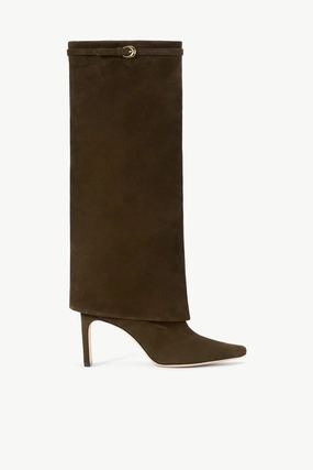 WALLY FOLDOVER HIGH HEEL BOOT | TRUFFLE Relax-Tech WALLY FOLDOVER HIGH HEEL BOOT | TRUFFLE Ankle Support