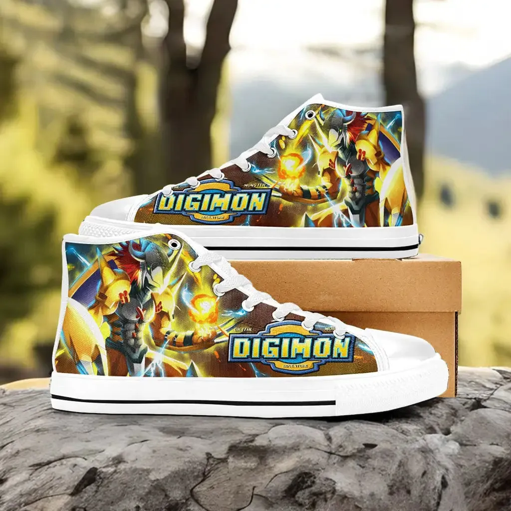 Wargreymon Digimon Adventure Shoes High Top Sneakers for Kids and Adults