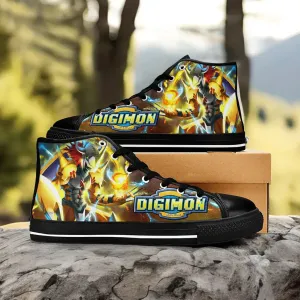 Wargreymon Digimon Adventure Shoes High Top Sneakers for Kids and Adults