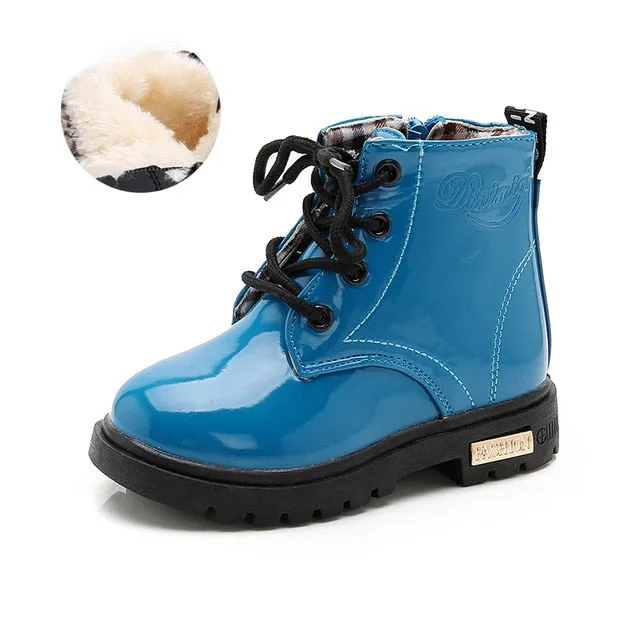 Waterproof Leather Ankle Boots