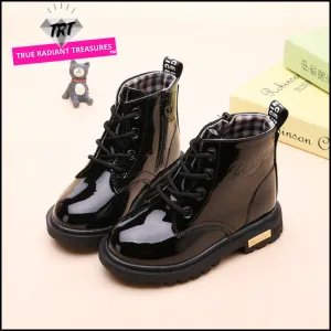 Waterproof Leather Ankle Boots