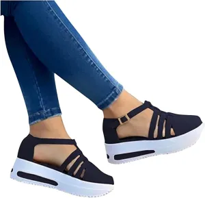 White Sneakers For Women Leather Slip On,Womens Walking Shoes Slip on Sock Sneakers Lady Girls Nurse Mesh Air Cushion Platform Loafers Fashion Casual