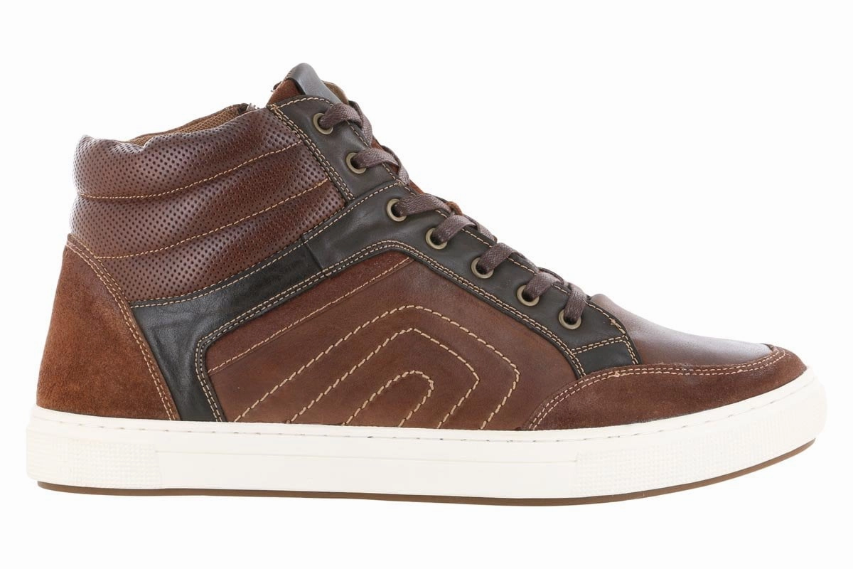 Square Toe Stand Comfort Propet Kenton High Top Casual Sneaker Brown