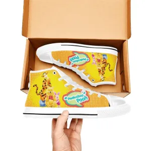 Winnie the pooh piglet tigger Shoes High Top Sneakers for Kids and Adults