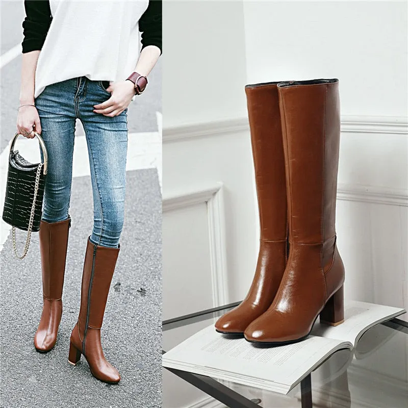 Winter Leather boots