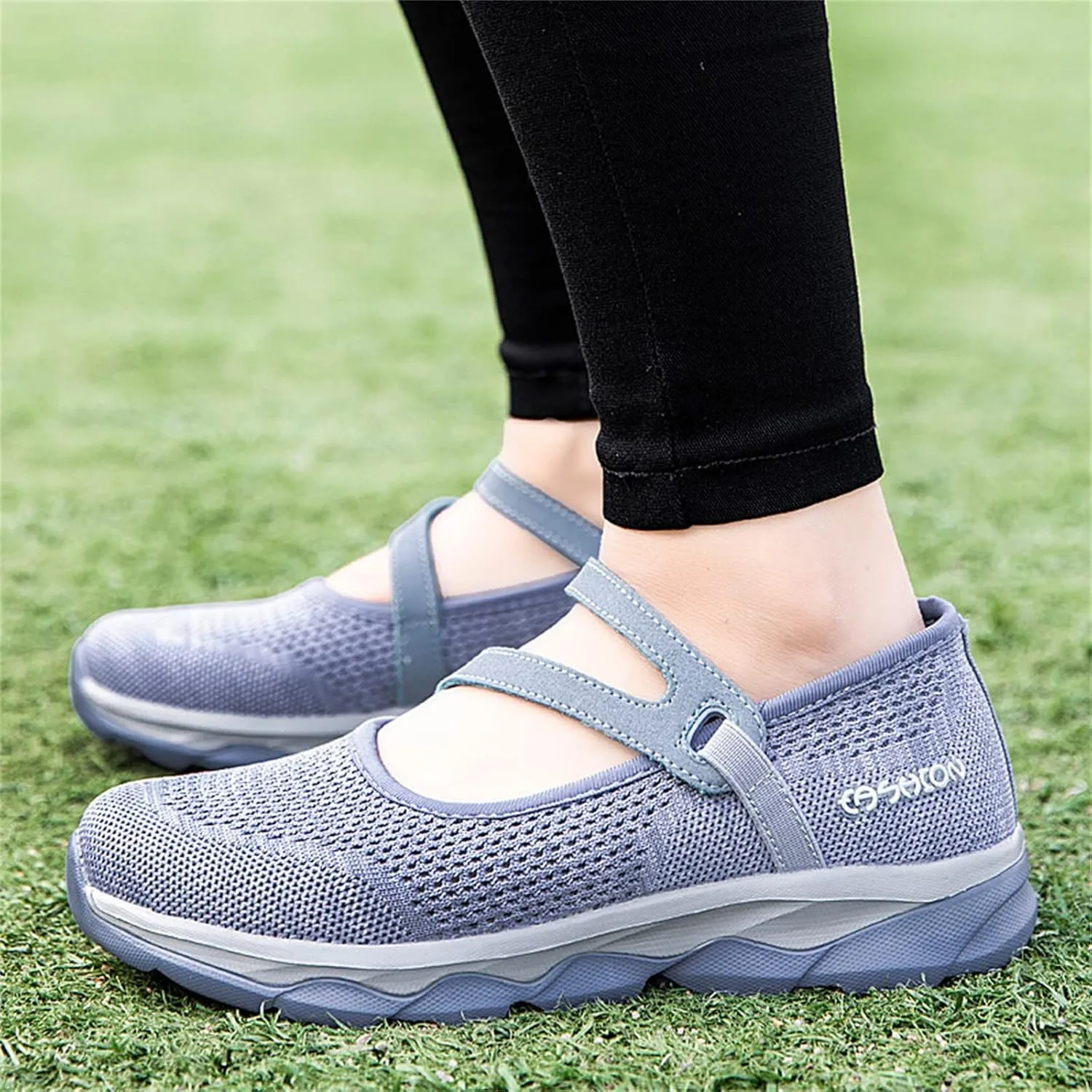 Women Casual Slip On Sneakers Breathable Walking Shoes Lightweight Canvas Comfortable Flats Non Slip Loafers