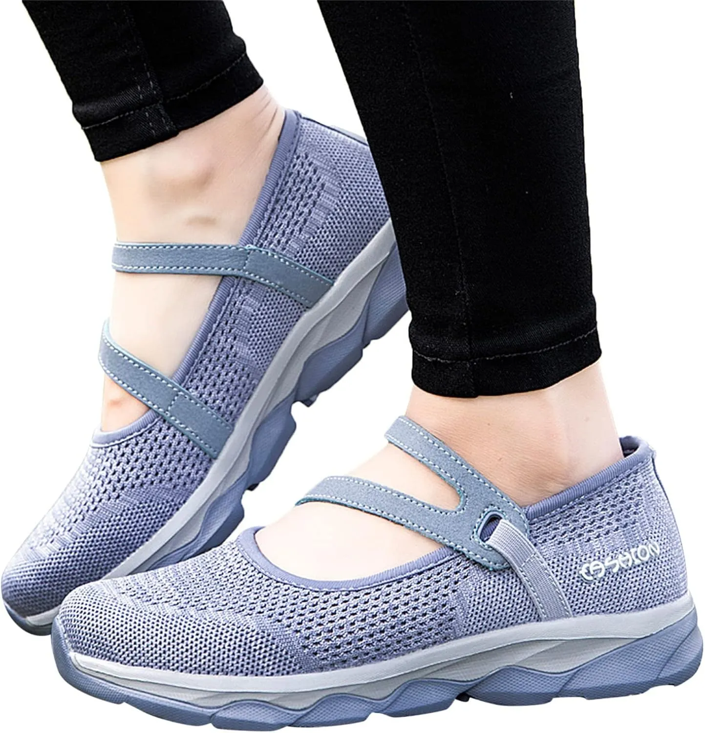 Women Casual Slip On Sneakers Breathable Walking Shoes Lightweight Canvas Comfortable Flats Non Slip Loafers