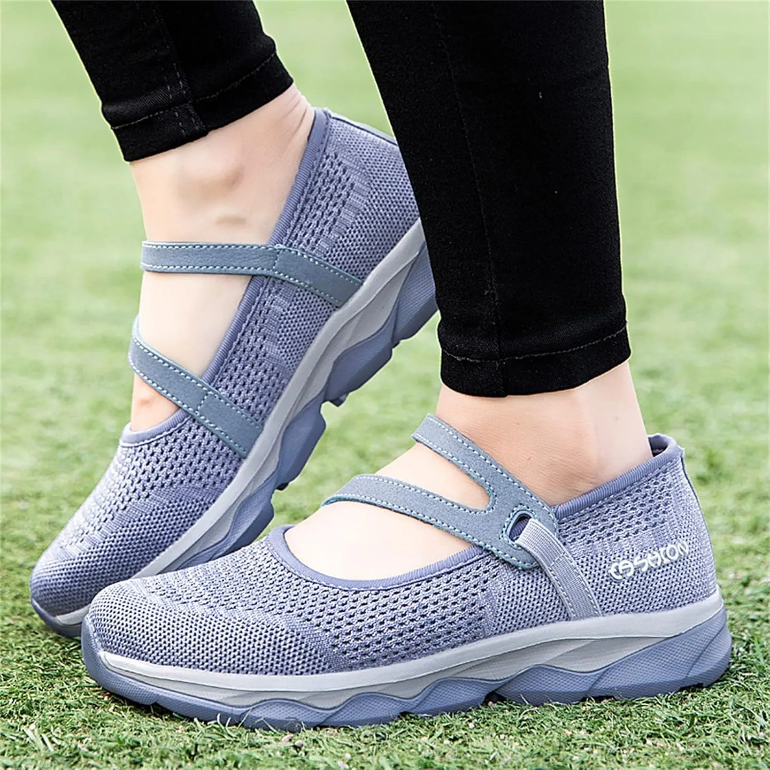 Women Casual Slip On Sneakers Breathable Walking Shoes Lightweight Canvas Comfortable Flats Non Slip Loafers