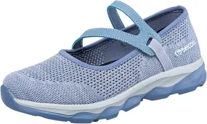 Women Casual Slip On Sneakers Breathable Walking Shoes Lightweight Canvas Comfortable Flats Non Slip Loafers