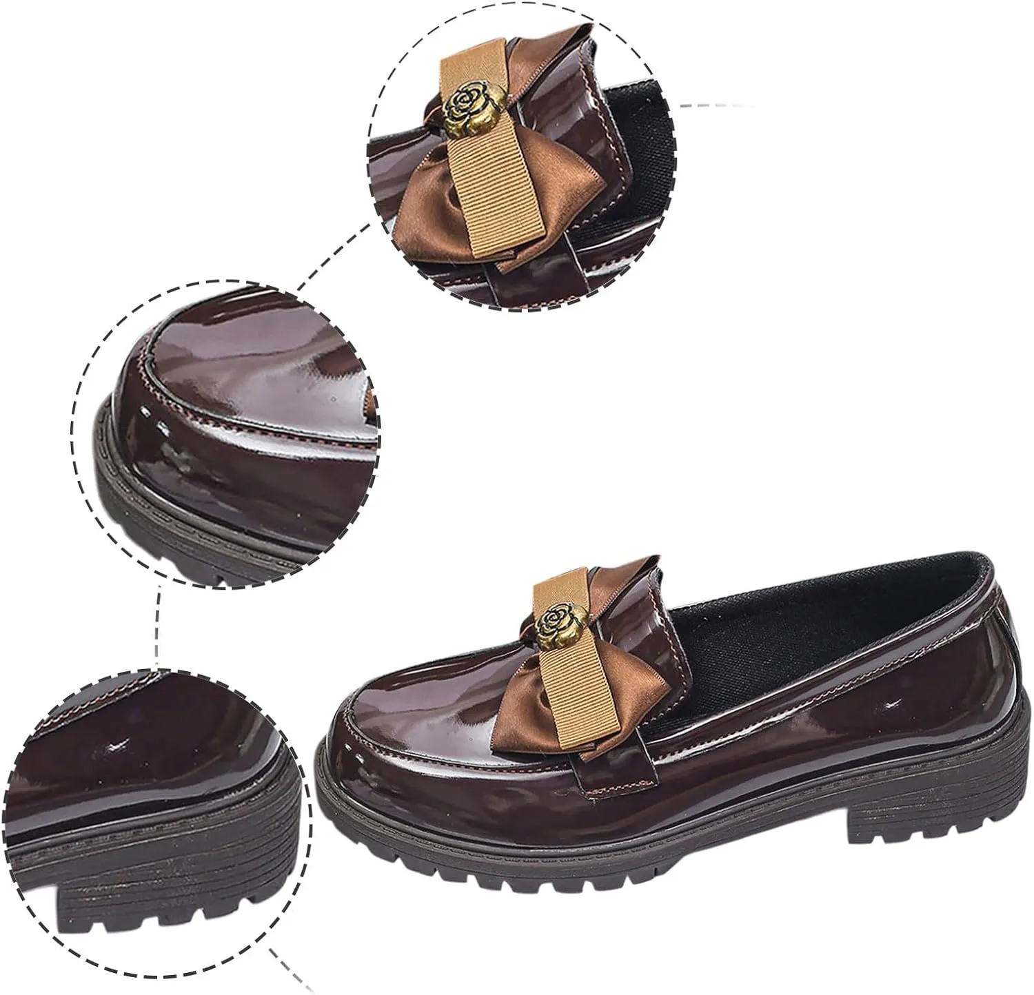 Women Loafers Shoes Slip-On Dress Shoes Business Casual Shoes Cute Work Shoes Comfortable Penny Loafer Office Shoes