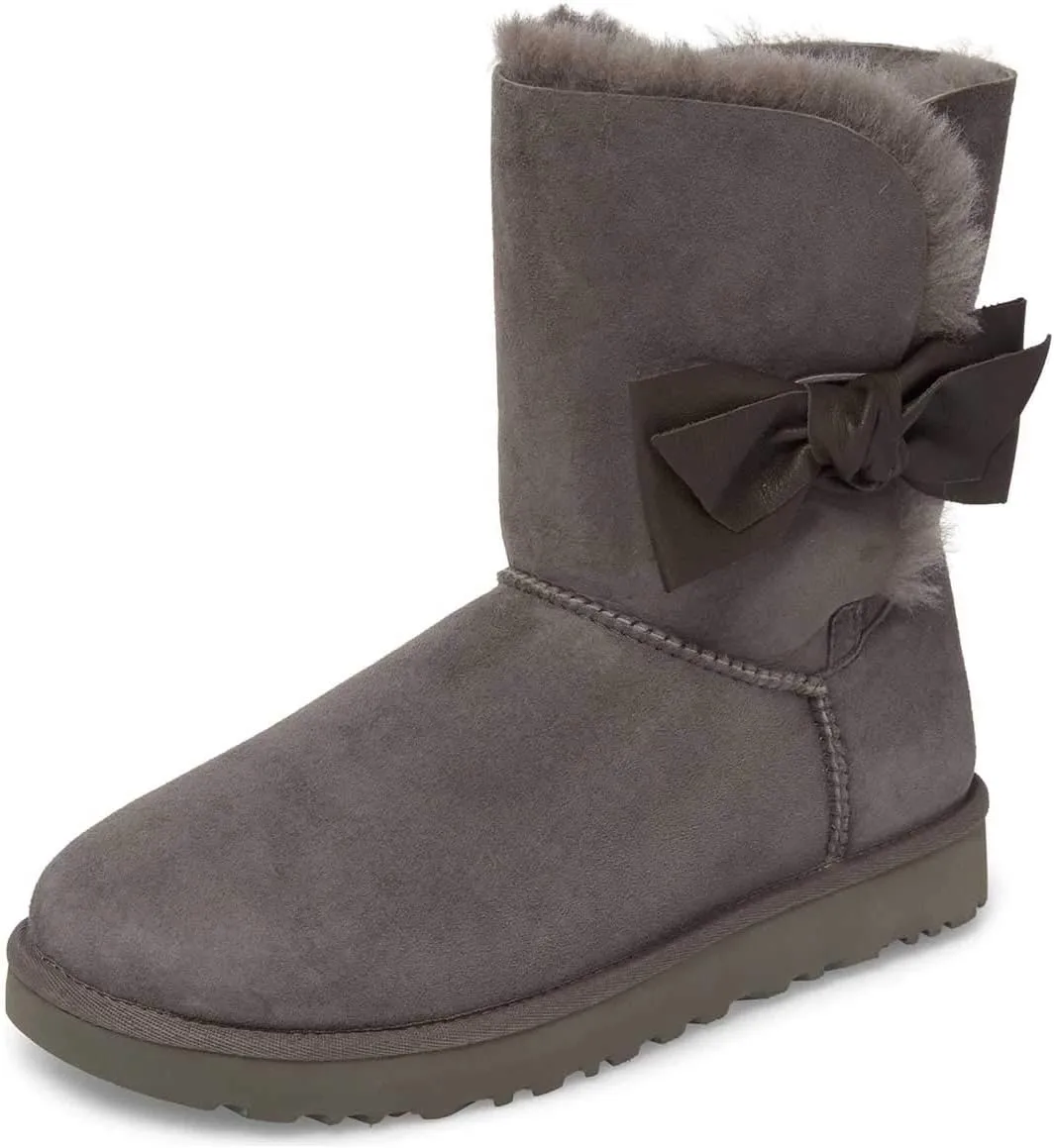Women Mid Calf Snow Boots Warm Fur Winter Flats Booties Comfortable Casual Shoes Size 4-15 US