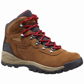 Women's Newton Ridge Plus Waterproof Amped Hiking Boot - Wide Reactive Energy Boost Non Chafing Collar Durable Stitching Techniques Women's Newton Ridge Plus Waterproof Amped Hiking Boot - Wide