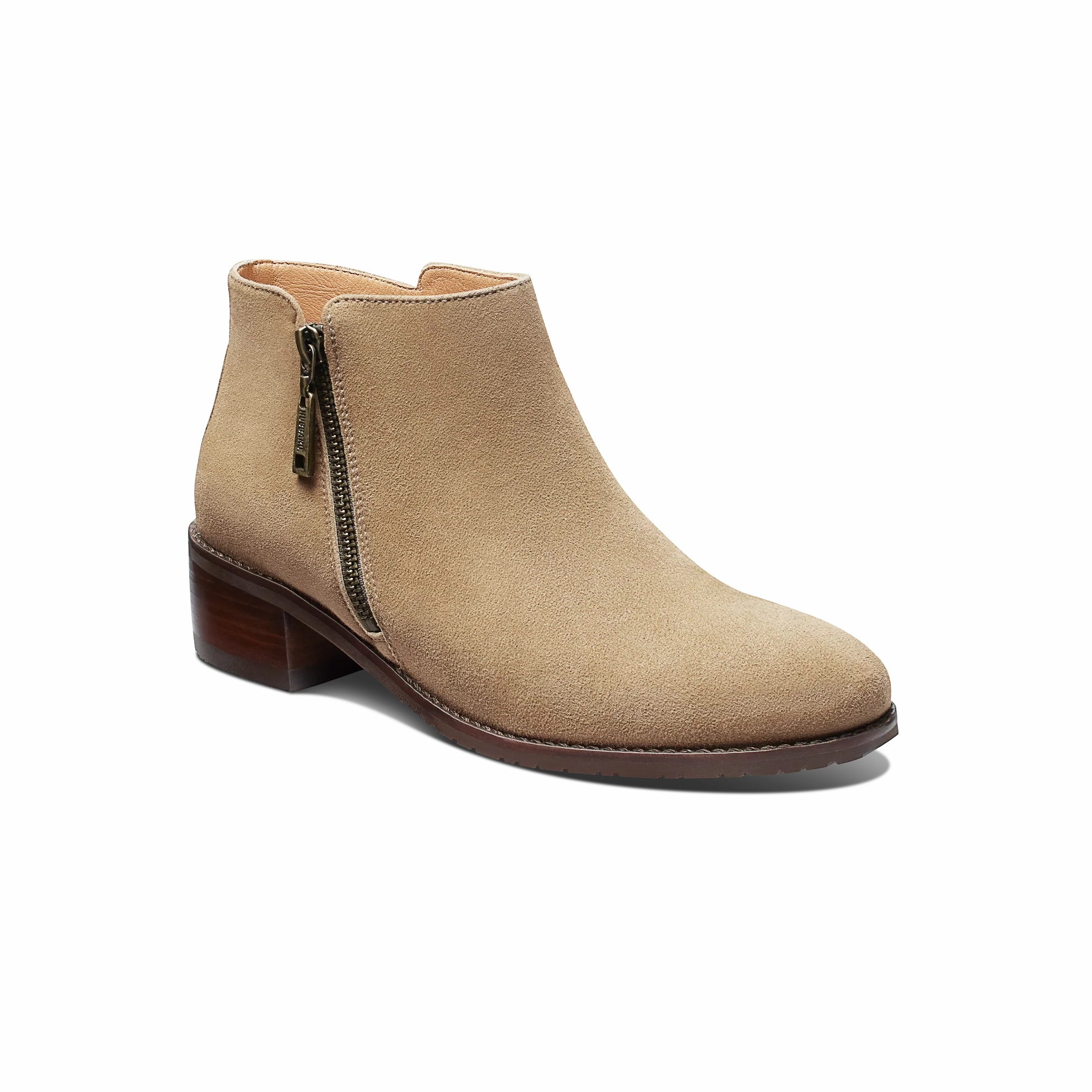Women's Valencia Ankle Boot-Tan Suede | Samuel Hubbard Platform - sandal - style shoe boldness