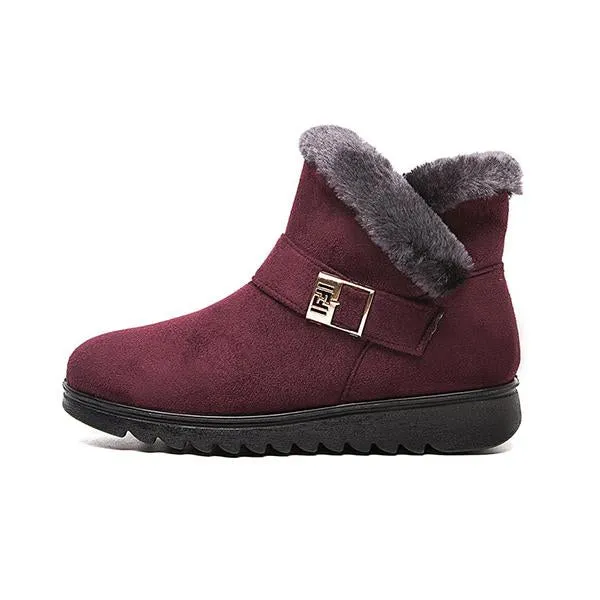Women's Casual Plush Flat Snow Boots 21063056S