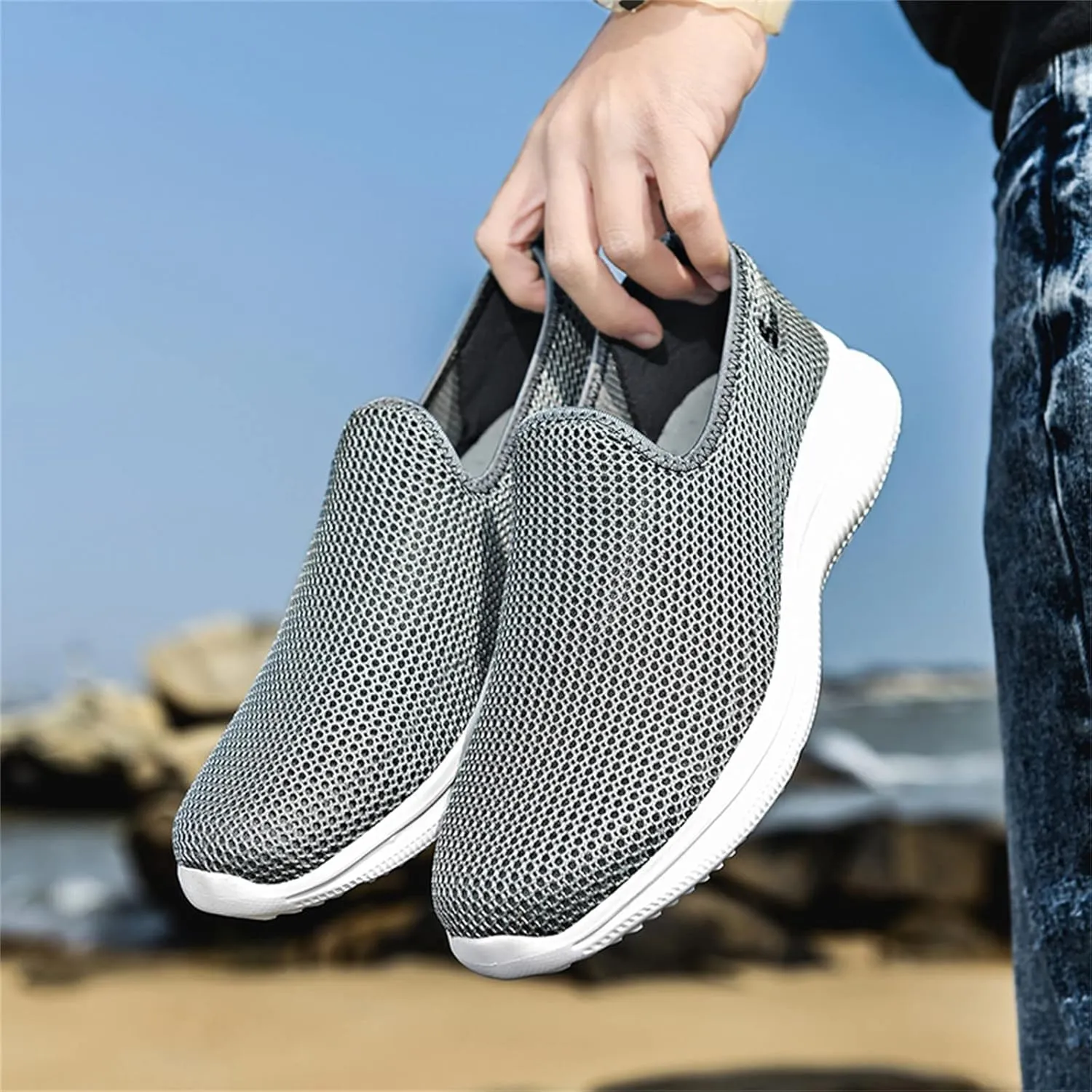 Women's Fashion Sneaker Non Slip Work Wide Comfortable Slip Resistant Work Shoes Work Tennis Shoes for Women Slip On Loafer Womens Black Slip On Sneakers