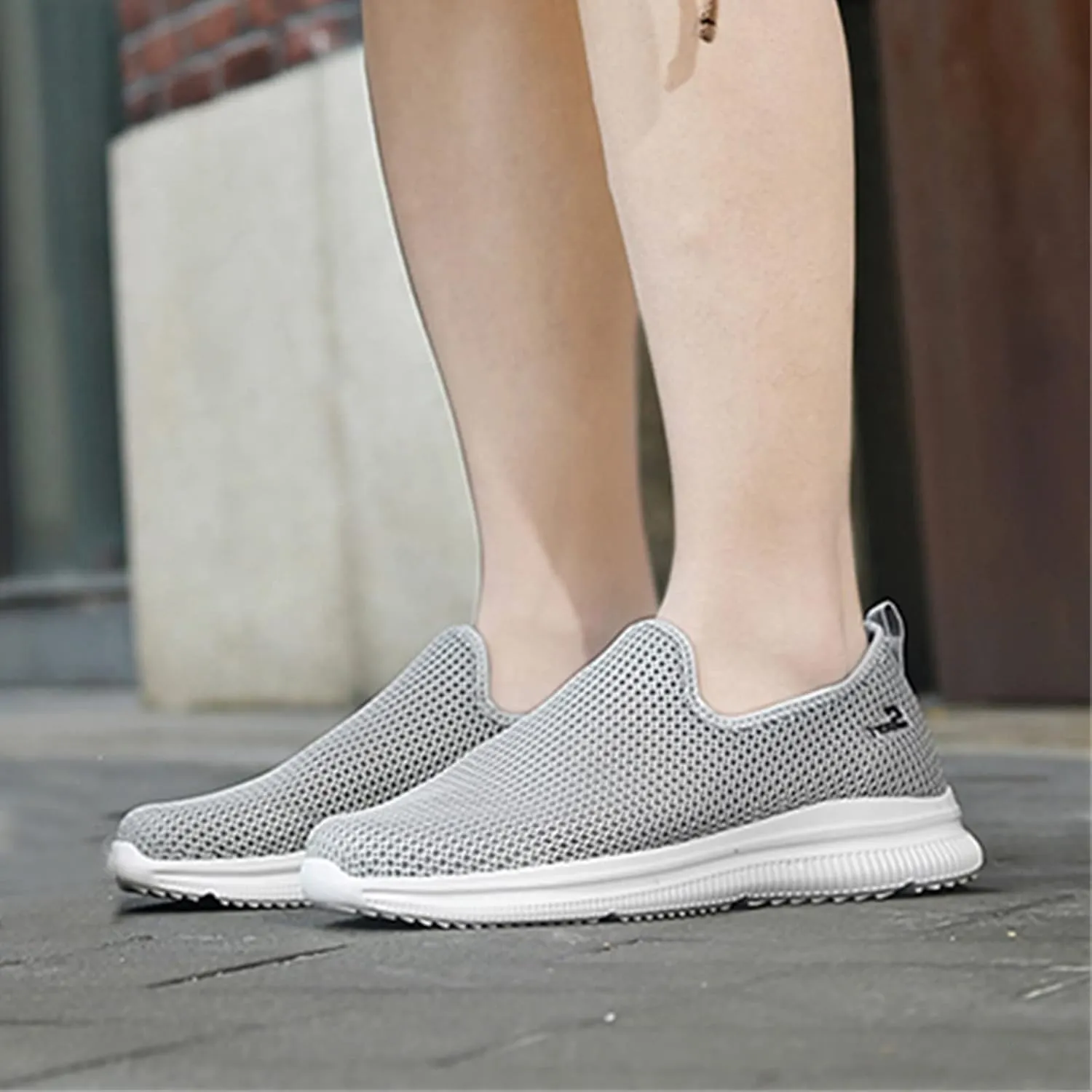 Women's Fashion Sneaker Non Slip Work Wide Comfortable Slip Resistant Work Shoes Work Tennis Shoes for Women Slip On Loafer Womens Black Slip On Sneakers