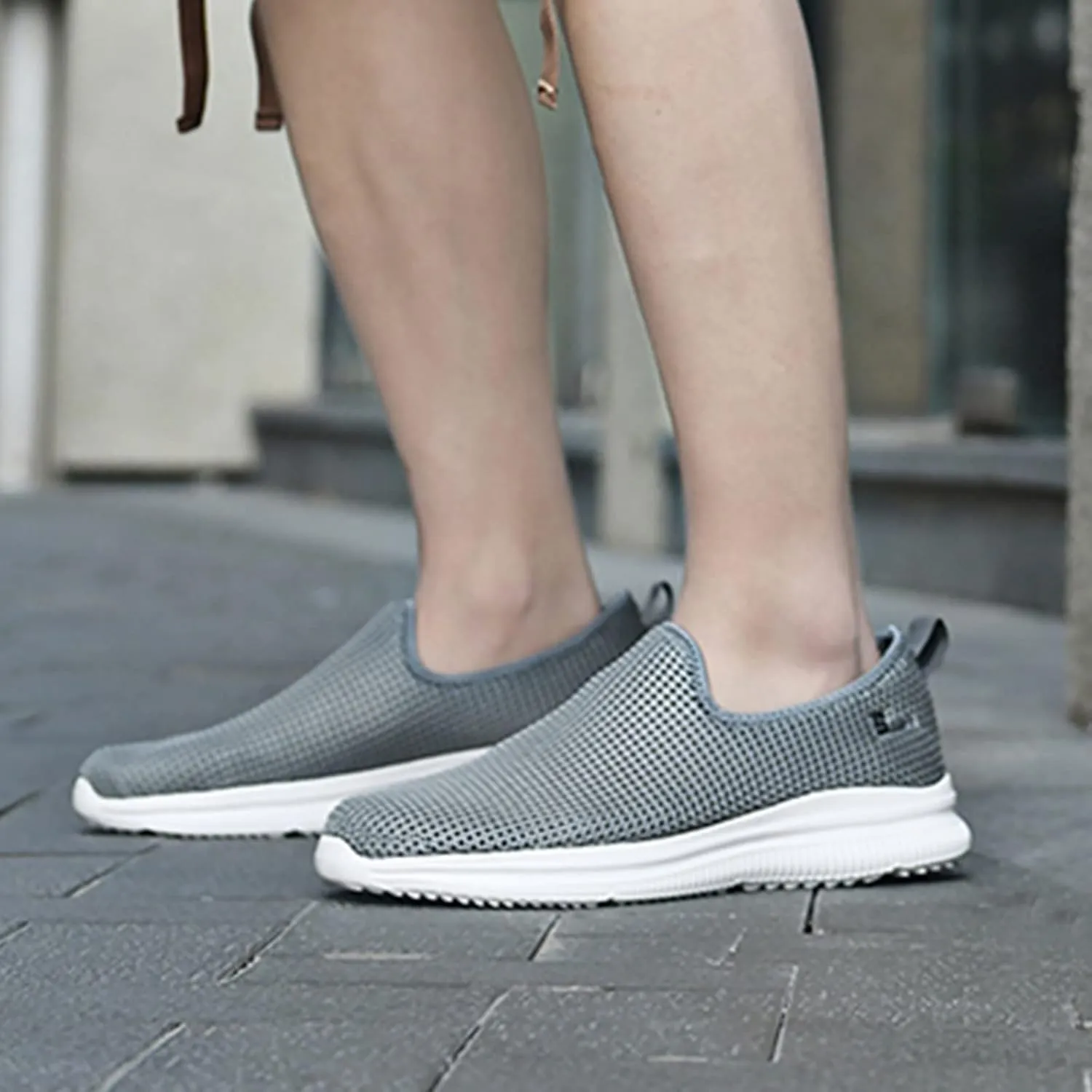 Women's Fashion Sneaker Non Slip Work Wide Comfortable Slip Resistant Work Shoes Work Tennis Shoes for Women Slip On Loafer Womens Black Slip On Sneakers