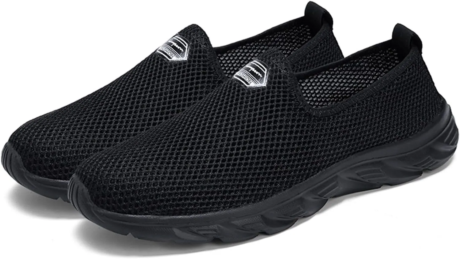 Women's Fashion Sneaker Non Slip Work Wide Comfortable Slip Resistant Work Shoes Work Tennis Shoes for Women Slip On Loafer Womens Black Slip On Sneakers