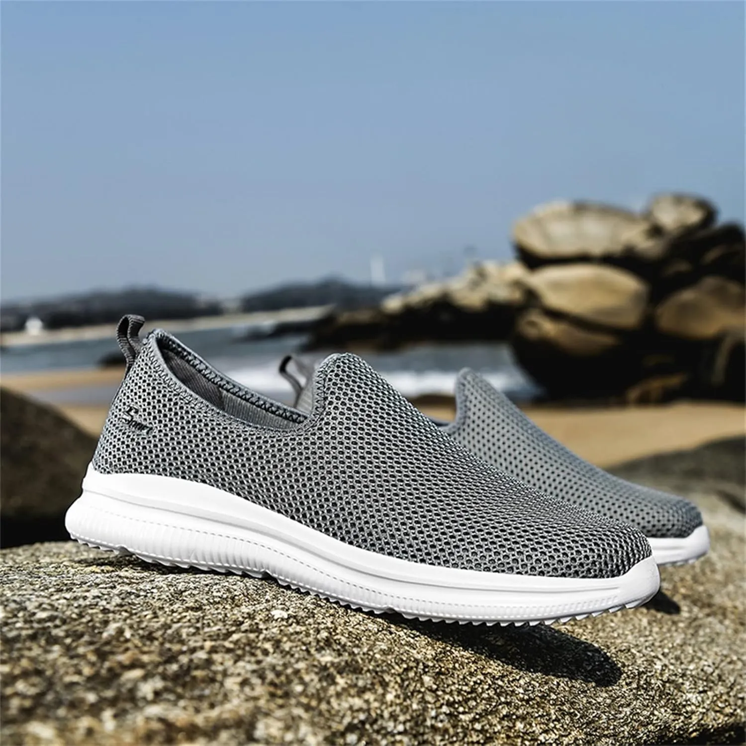 Women's Fashion Sneaker Non Slip Work Wide Comfortable Slip Resistant Work Shoes Work Tennis Shoes for Women Slip On Loafer Womens Black Slip On Sneakers